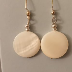 Handcrafted mother of pearl earring